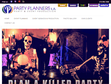 Tablet Screenshot of partyplanners-la.com